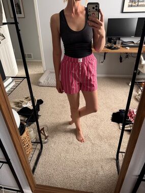 Anthropologie Pink Striped Women’s Shorts